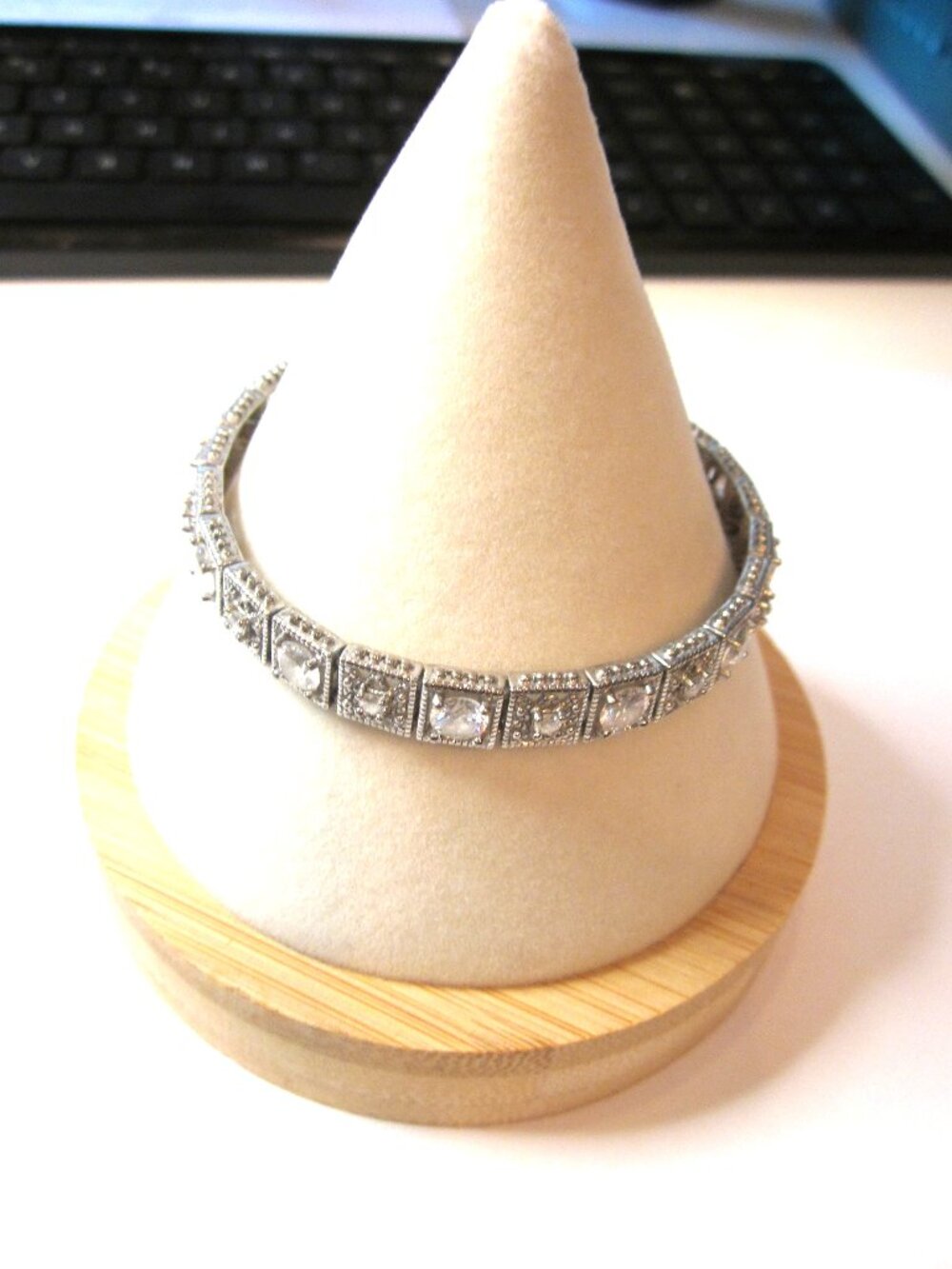 Sterling Silver CZ Bracelet